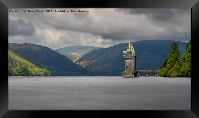 Lake Vyrnwy Straining Tower Framed Print by Steve Morris