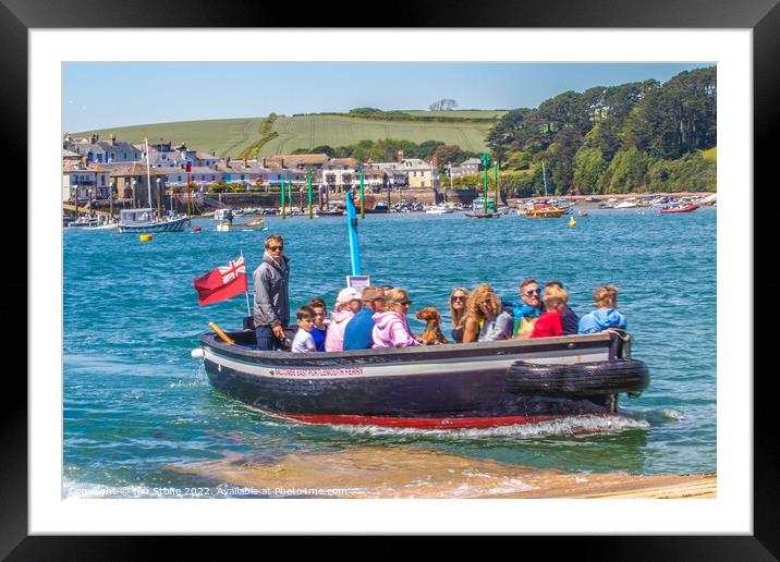Salcombe ferry boat  Framed Mounted Print by Ian Stone