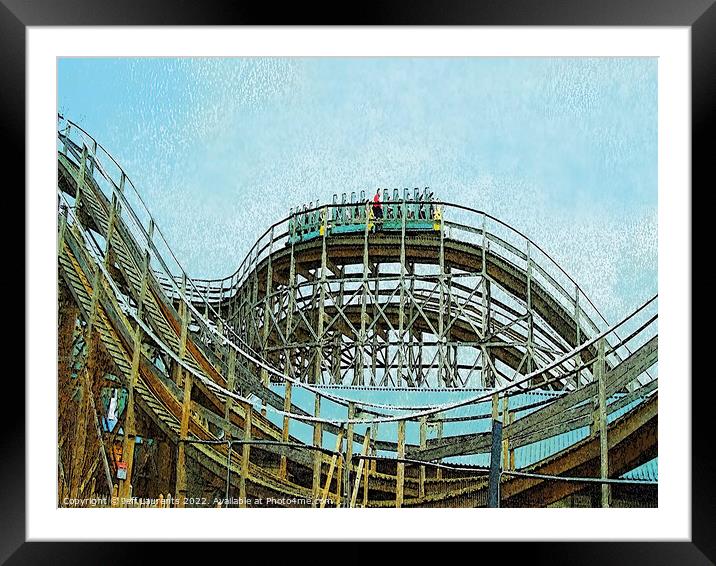 Scenic Railway at Dreamland, Margate Framed Mounted Print by Jeff Laurents