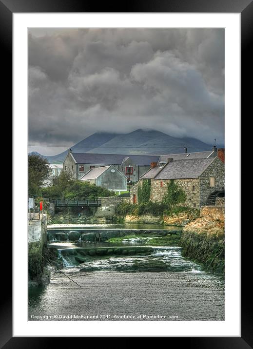 Annalong, Corn Mill, County Down Framed Mounted Print by David McFarland