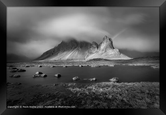 Eystrahorn mountain in Iceland Framed Print by Paulo Rocha
