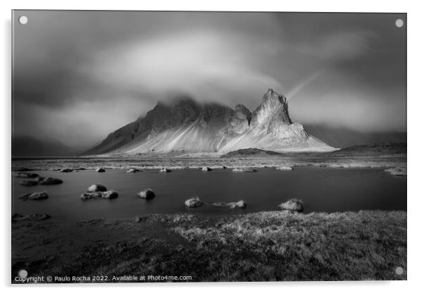 Eystrahorn mountain in Iceland Acrylic by Paulo Rocha