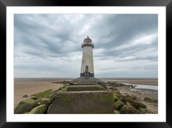 Point Of Ayr Lighthouse Framed Mounted Print by Jonathan Thirkell