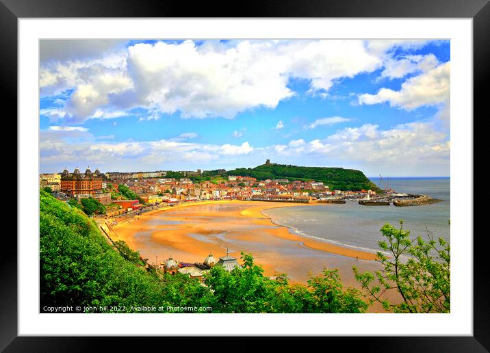 Scarborough, North Yorkshire, UK Framed Mounted Print by john hill