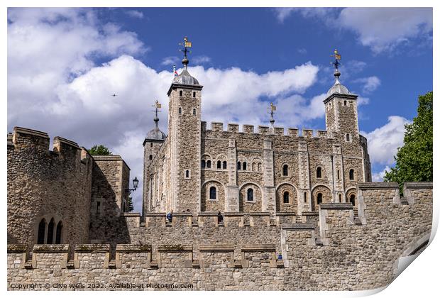 The Tower of London Print by Clive Wells