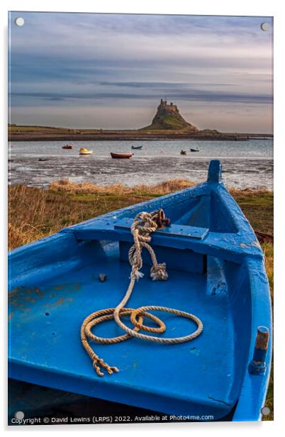 Lindisfarne Castle Acrylic by David Lewins (LRPS)