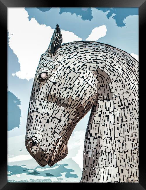 The Kelpies - Falkirk - Scotland Framed Print by Peter Gaeng