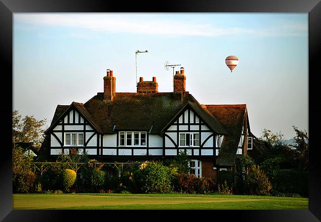 Evening Flight Over Wingrave Framed Print by graham young