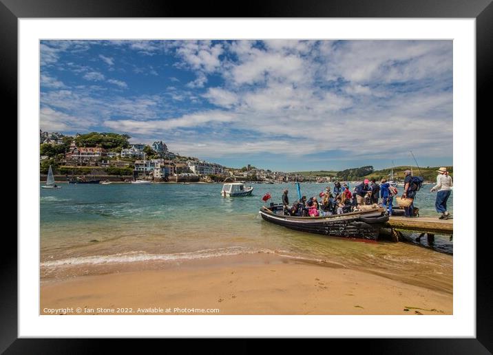 Salcombe Ferry Adventure Framed Mounted Print by Ian Stone