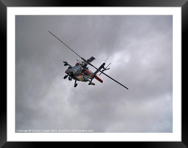 Apache Wing over Framed Mounted Print by Callum Cooper