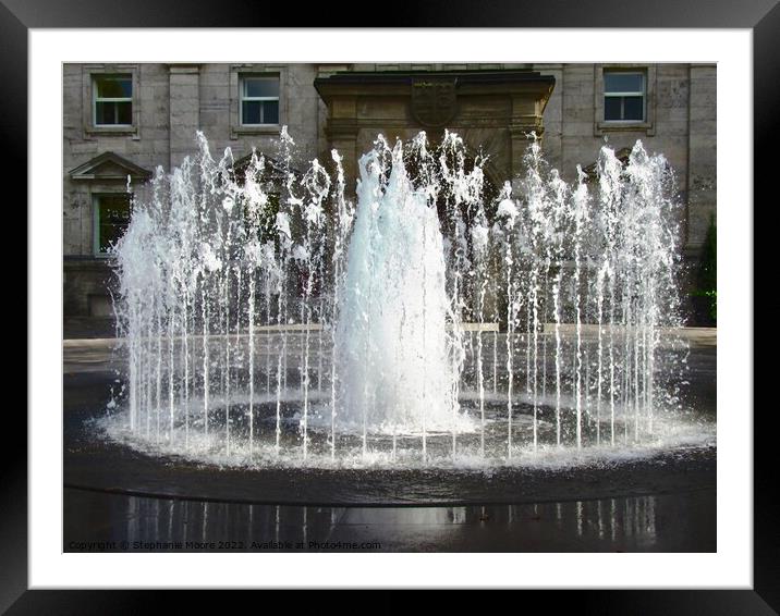 Beautiful Fountain Framed Mounted Print by Stephanie Moore