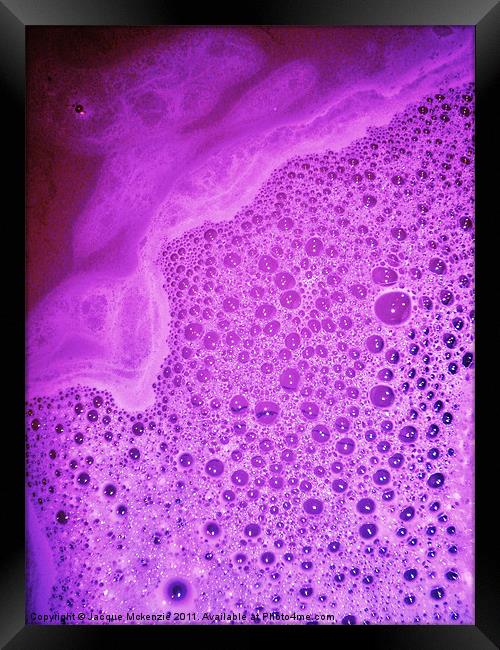 BUBBLE POWER - 3. Lilac mix Framed Print by Jacque Mckenzie