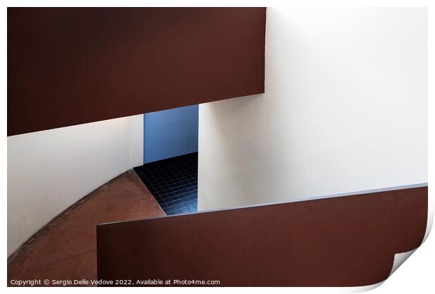 Interior spaces Print by Sergio Delle Vedove