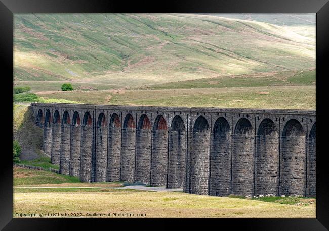 Ribblesdale Viaduct Framed Print by chris hyde