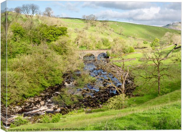 River Ribble North Yorkshire Canvas Print by chris hyde