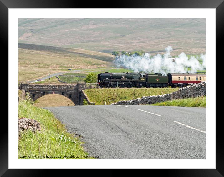 Steam Train Braunton Framed Mounted Print by chris hyde