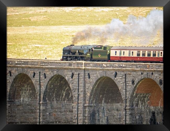 Braunton on the Ribblesdale Viaduct Framed Print by chris hyde