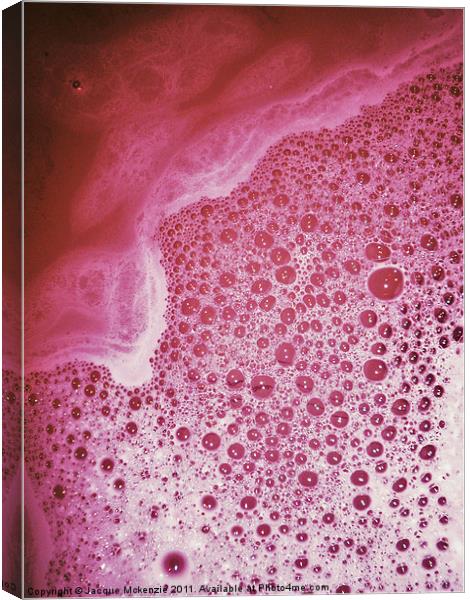 BUBBLE POWER - 4 Pink mix Canvas Print by Jacque Mckenzie