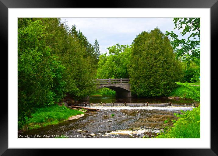 We will Cross that Bridge Framed Mounted Print by Ken Oliver