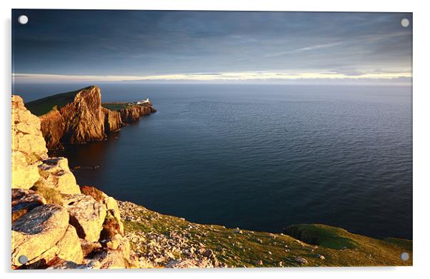 Neist Point Sunset Acrylic by Grant Glendinning