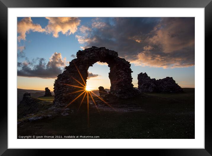 Arch ways and Sungods Framed Mounted Print by gavin thomas