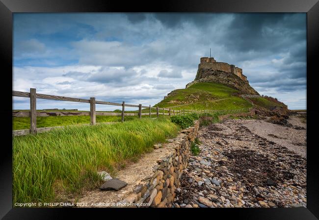 Holy island Northumberland  731 Framed Print by PHILIP CHALK