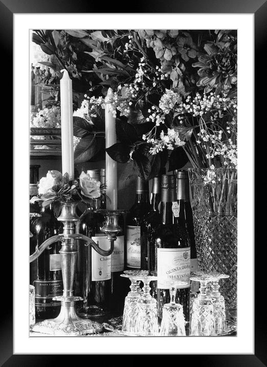 black and white still life photograph Framed Mounted Print by Joyce Hird