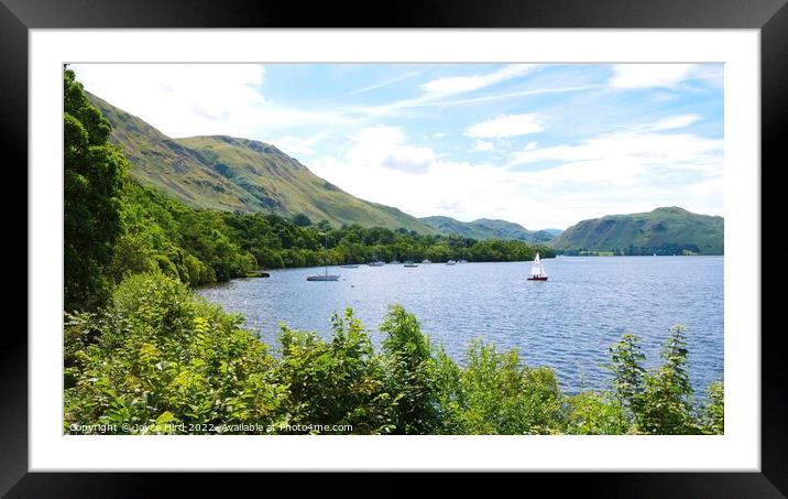 Lake Ullswater, Lake District, Cumbria Framed Mounted Print by Joyce Hird