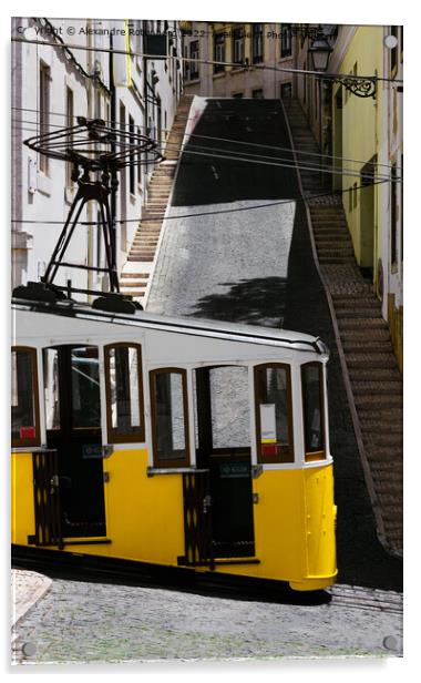 Lisbon Tram Acrylic by Alexandre Rotenberg