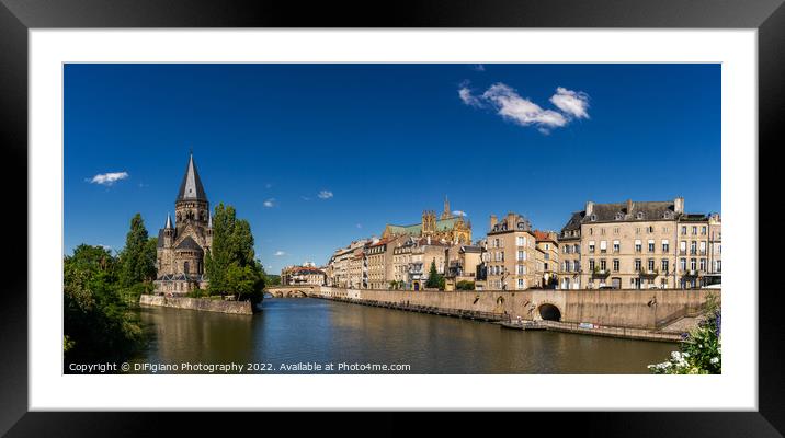 Metz Downtown Panorama Framed Mounted Print by DiFigiano Photography