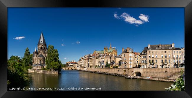 Metz Downtown Panorama Framed Print by DiFigiano Photography