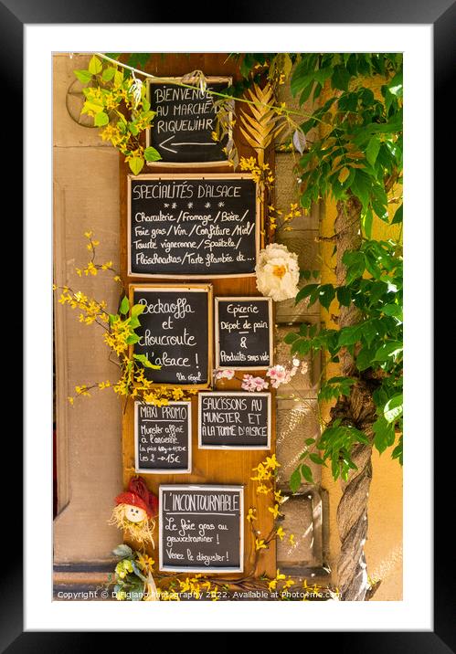 Alsatian Delicacies Framed Mounted Print by DiFigiano Photography