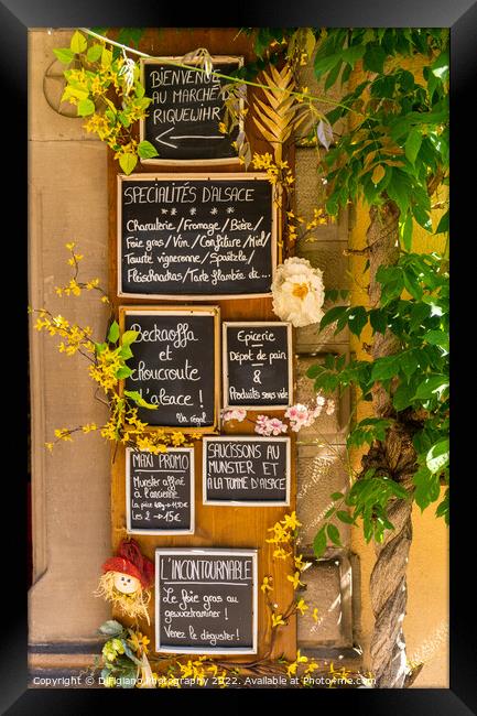 Alsatian Delicacies Framed Print by DiFigiano Photography