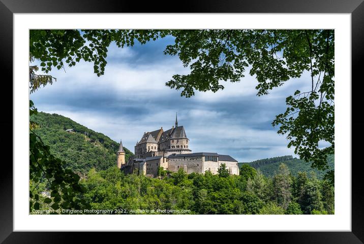 Vianden Castle Framed Mounted Print by DiFigiano Photography