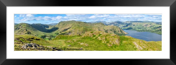 South and West from Hallin Fell Framed Mounted Print by Keith Douglas