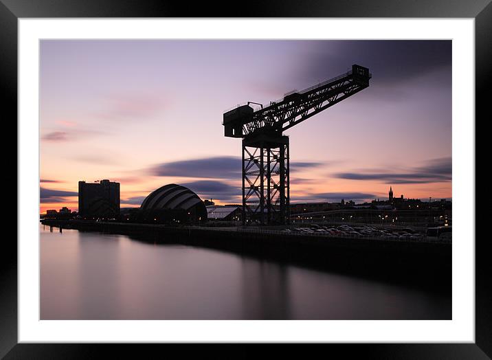 Finnieston crane Glasgow Framed Mounted Print by Grant Glendinning