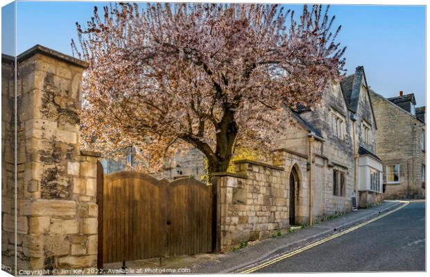 Painswick in the Spring  Canvas Print by Jim Key
