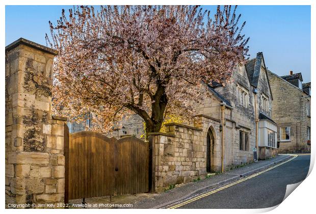 Painswick in the Spring  Print by Jim Key