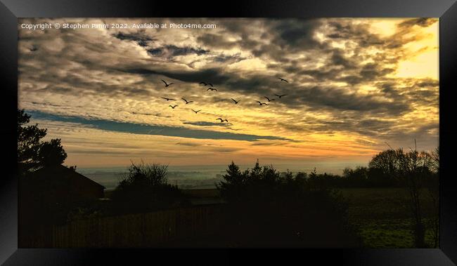 Morning Mist View Framed Print by Stephen Pimm