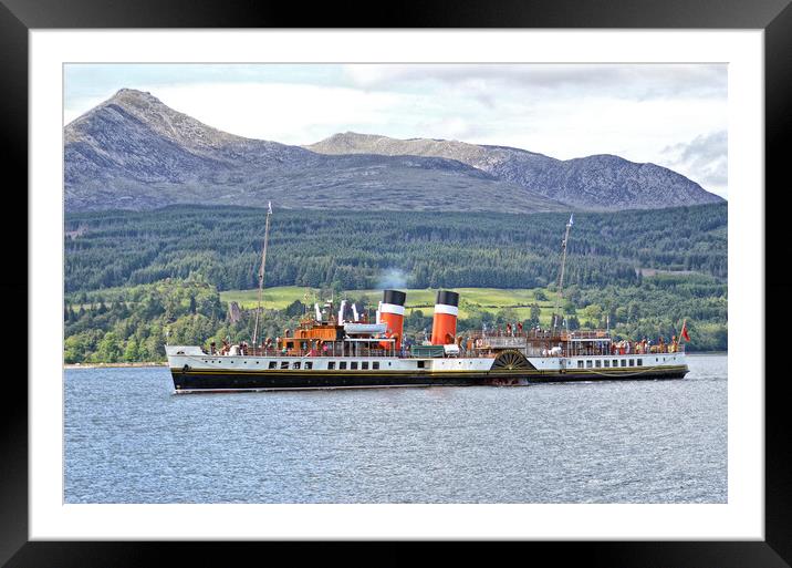 Arran visit of PS Waverley Framed Mounted Print by Allan Durward Photography