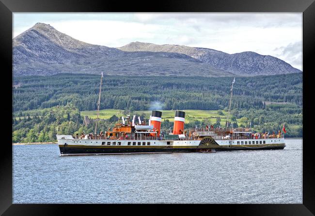 Arran visit of PS Waverley Framed Print by Allan Durward Photography