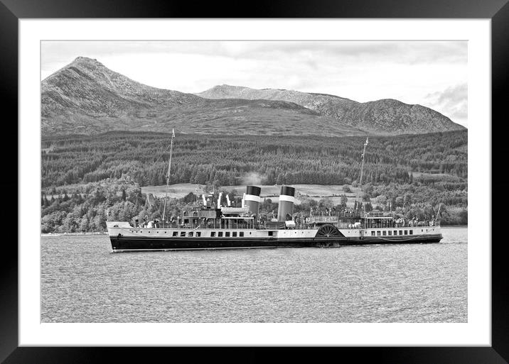 PS Waverley approaching Brodick, Isle of Arran Framed Mounted Print by Allan Durward Photography