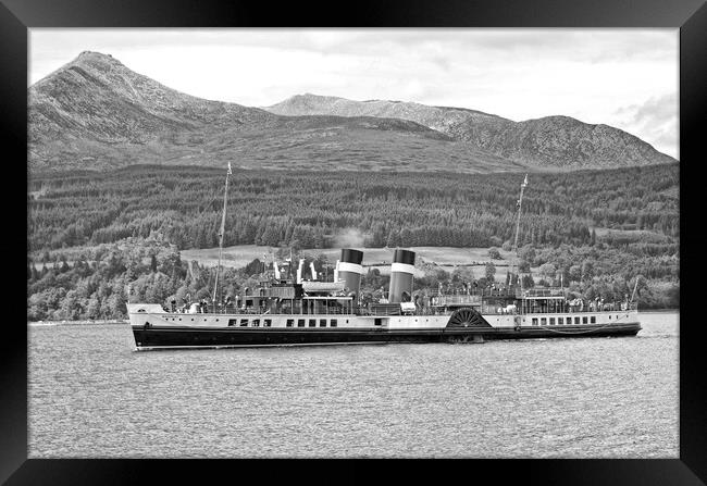 PS Waverley approaching Brodick, Isle of Arran Framed Print by Allan Durward Photography