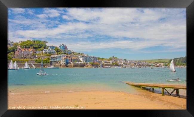 Salcombe in Devon  Framed Print by Ian Stone