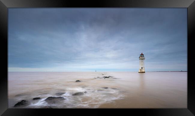 New Brighton  Lighthouse Merseyside Framed Print by Phil Durkin DPAGB BPE4