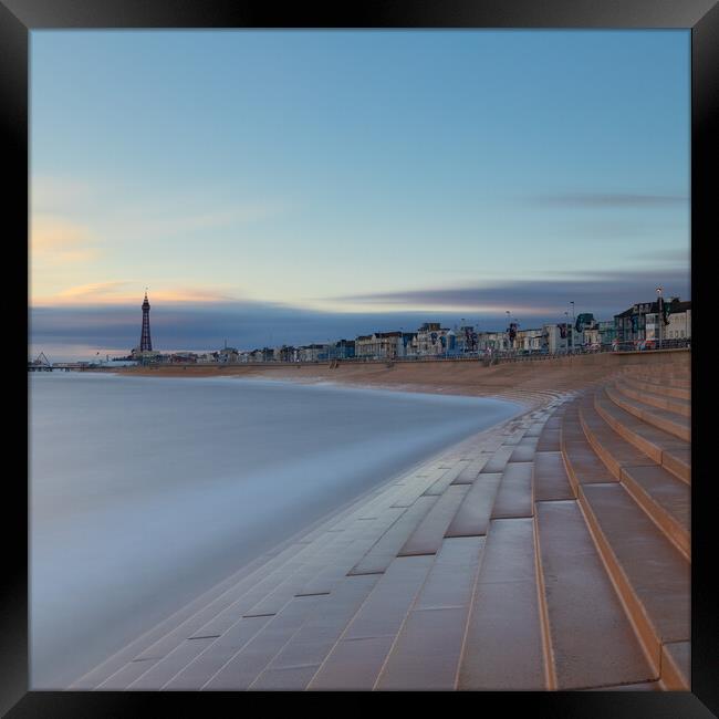 Blackpool Promenade and Tower Framed Print by Phil Durkin DPAGB BPE4