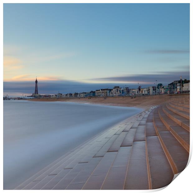 Blackpool Promenade and Tower Print by Phil Durkin DPAGB BPE4