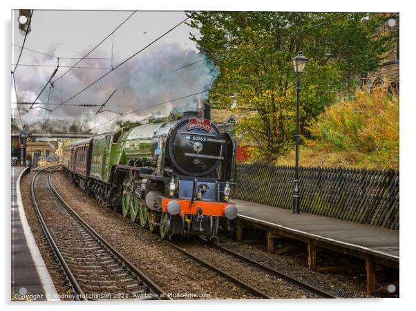 A Majestic Steam Train on a Scenic Journey Acrylic by Rodney Hutchinson