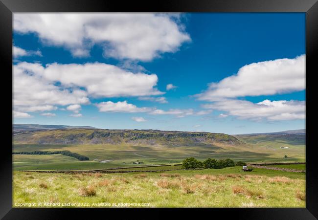 Cronkley Scar from above Hanging Shaw, Teesdale Framed Print by Richard Laidler
