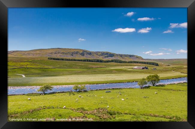 Cronkley Scar and River Tees from Hill End, Forest-in-Teesdale Framed Print by Richard Laidler